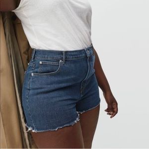 NWT Everlane Way High Jean Shorts Size 27